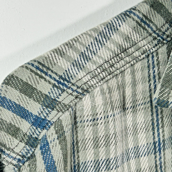 Carhartt Shirt Green Plaid Flannel Button Down Rugged Outdoor Wear Men 15.5 x 32 - Picture 4 of 6